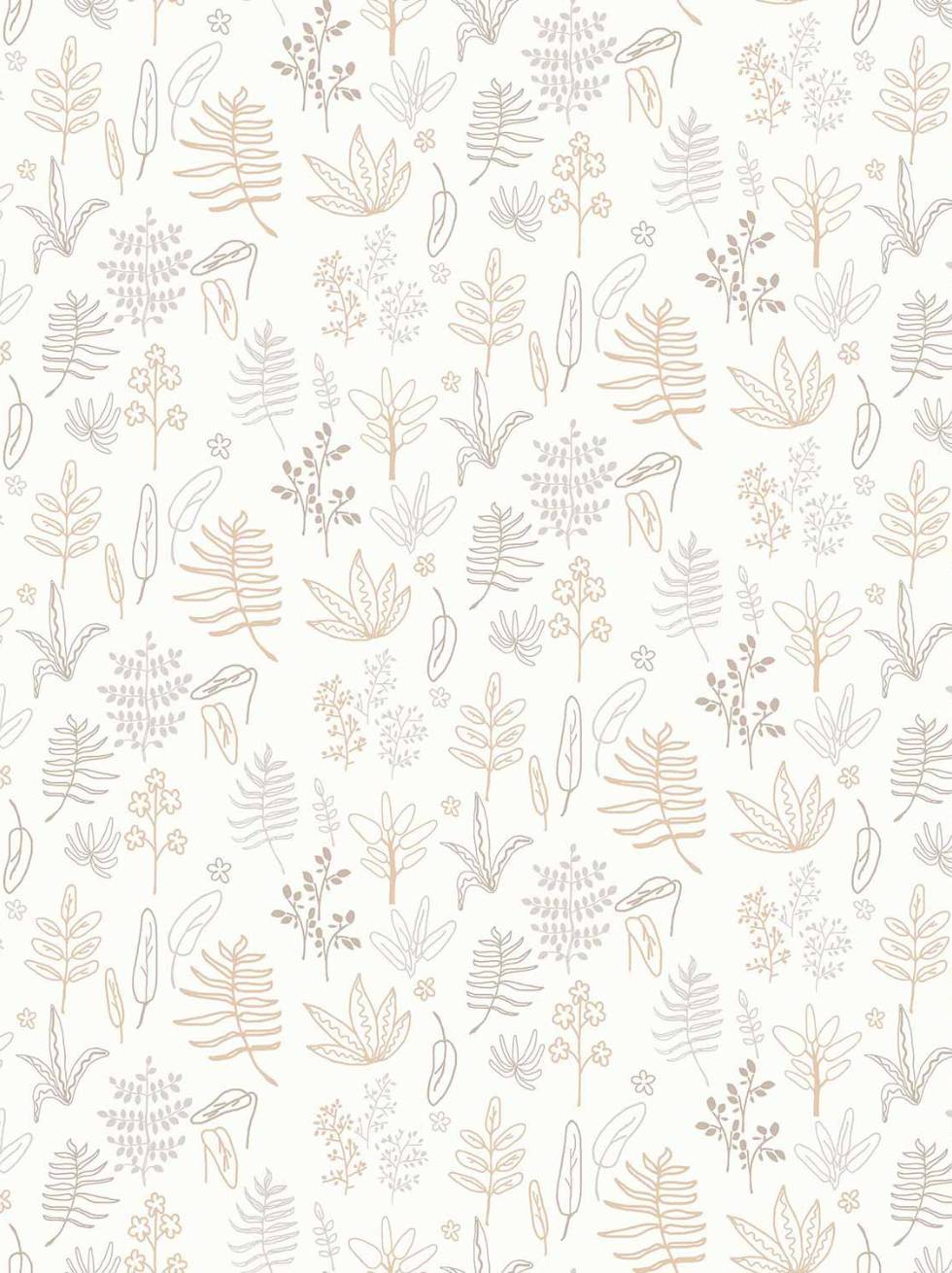 Papel Pintado Infantil Botánico