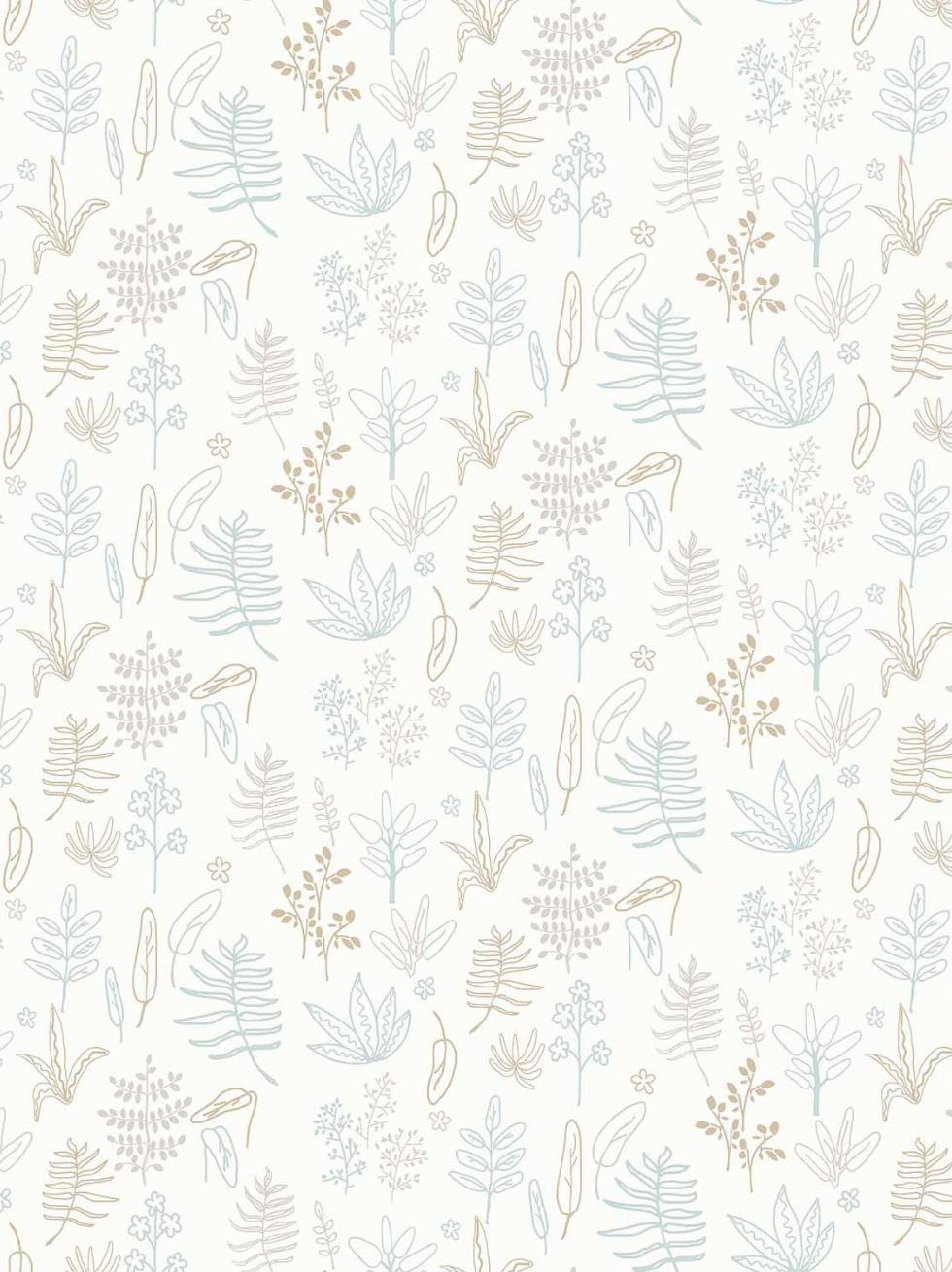 Papel Pintado Infantil Botánico