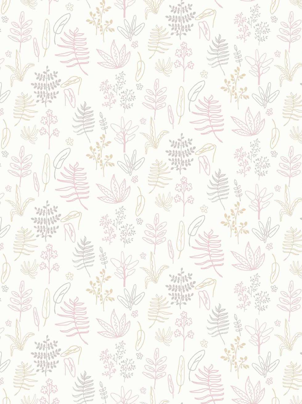 Papel Pintado Infantil Botánico