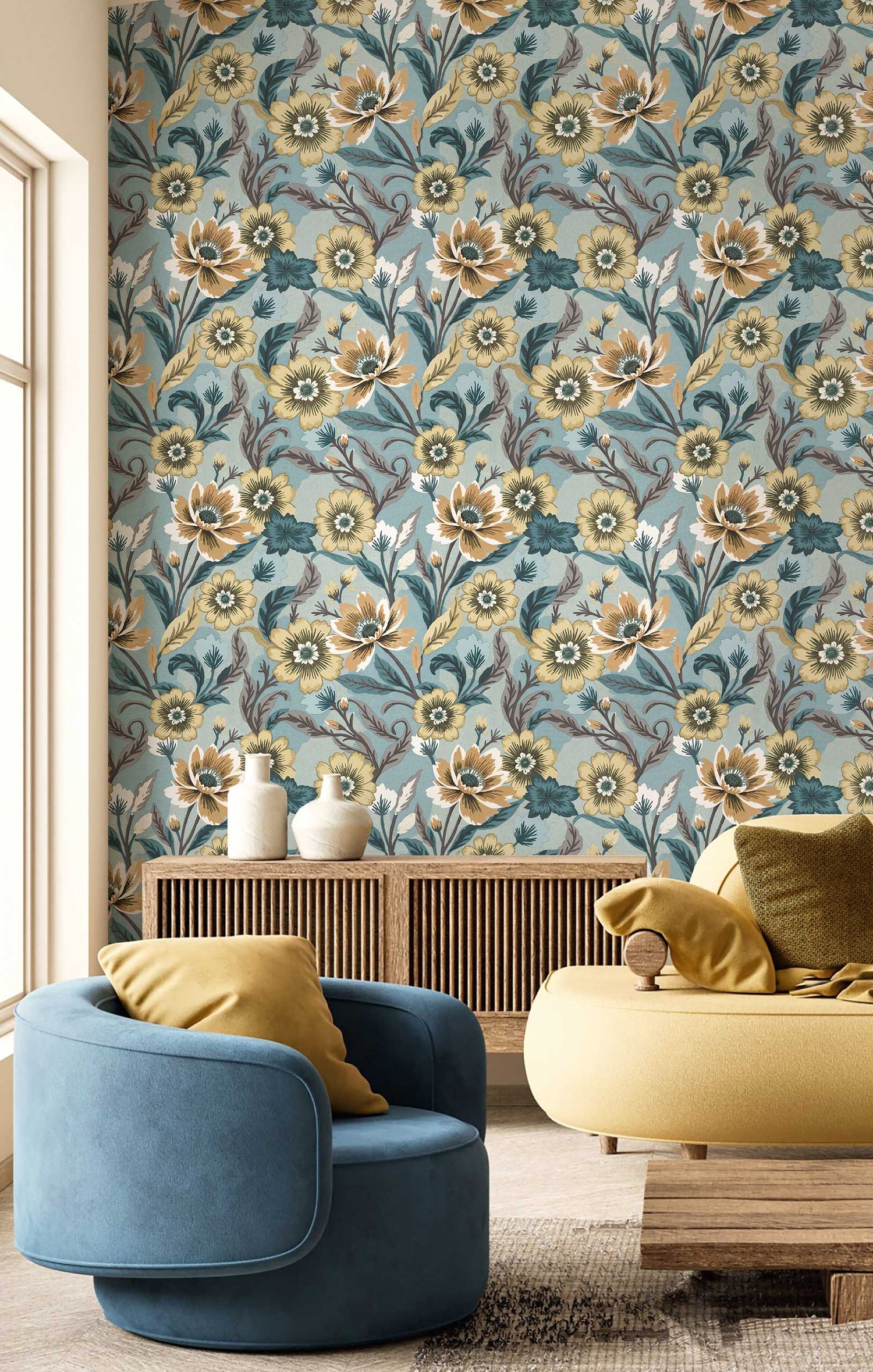 Papel Pintado Floral