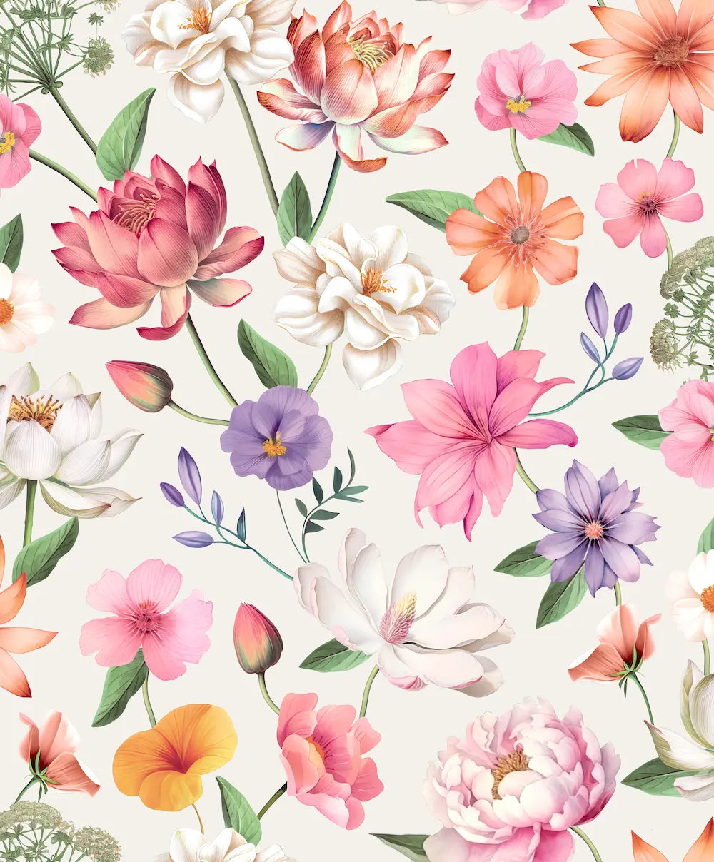 Papel Pintado Floral Fantasia