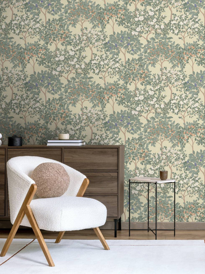 Papel Pintado Árboles Frutales Mediterráneos