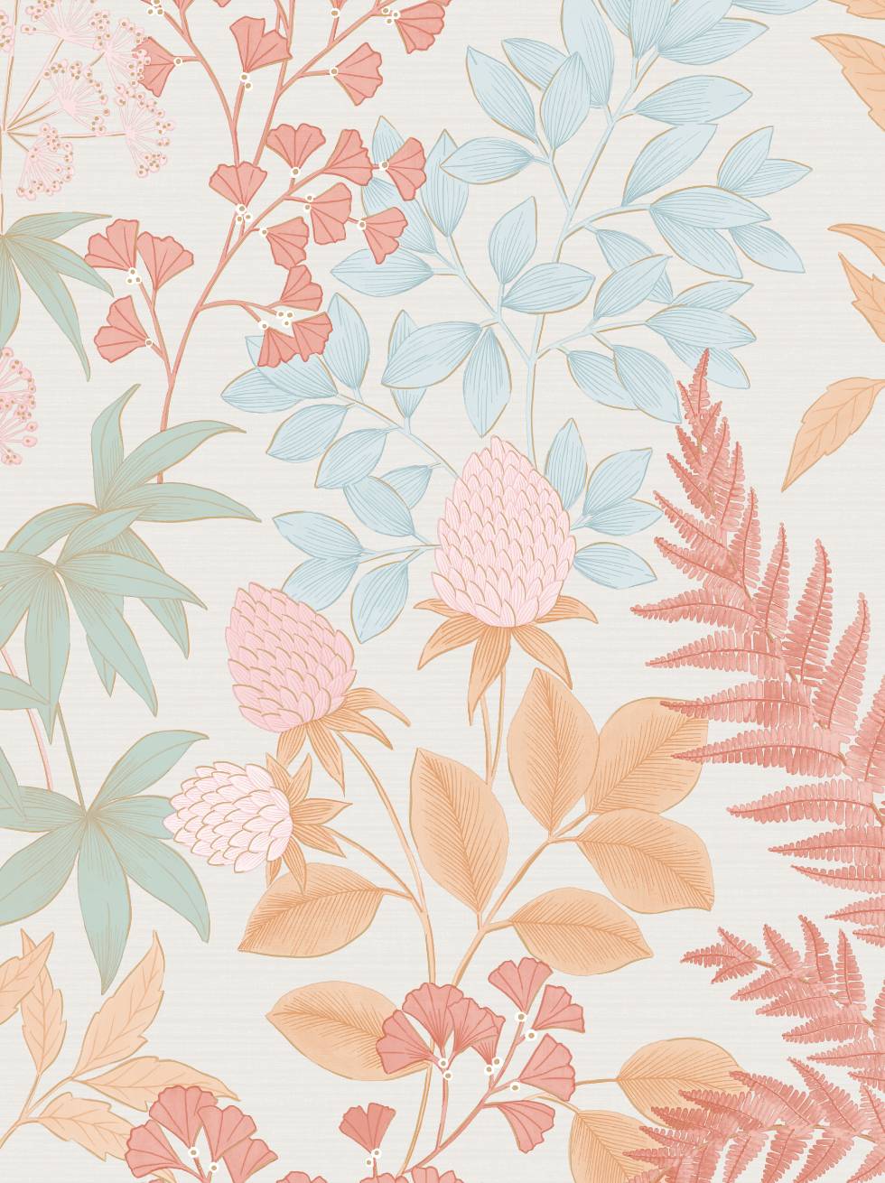 Papel Pintado Floral Vintage