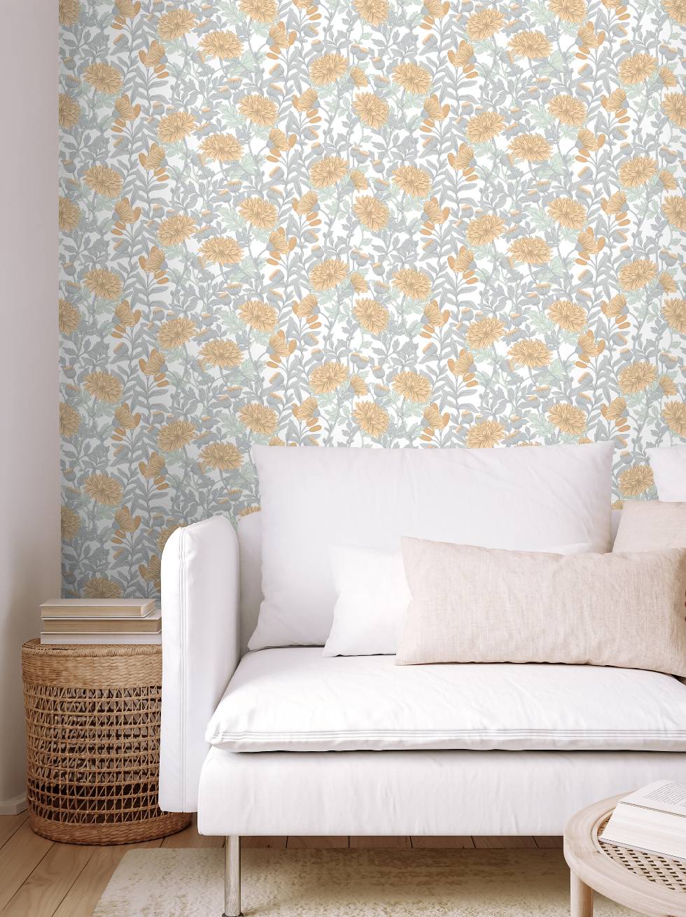 Papel Pintado Flores Campestres