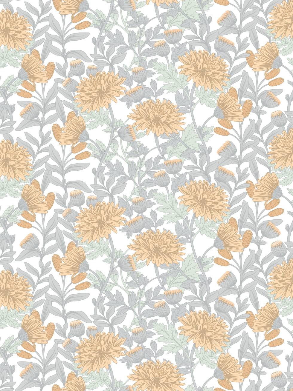 Papel Pintado Flores Campestres