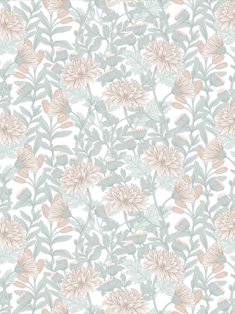 Papel Pintado Flores Campestres