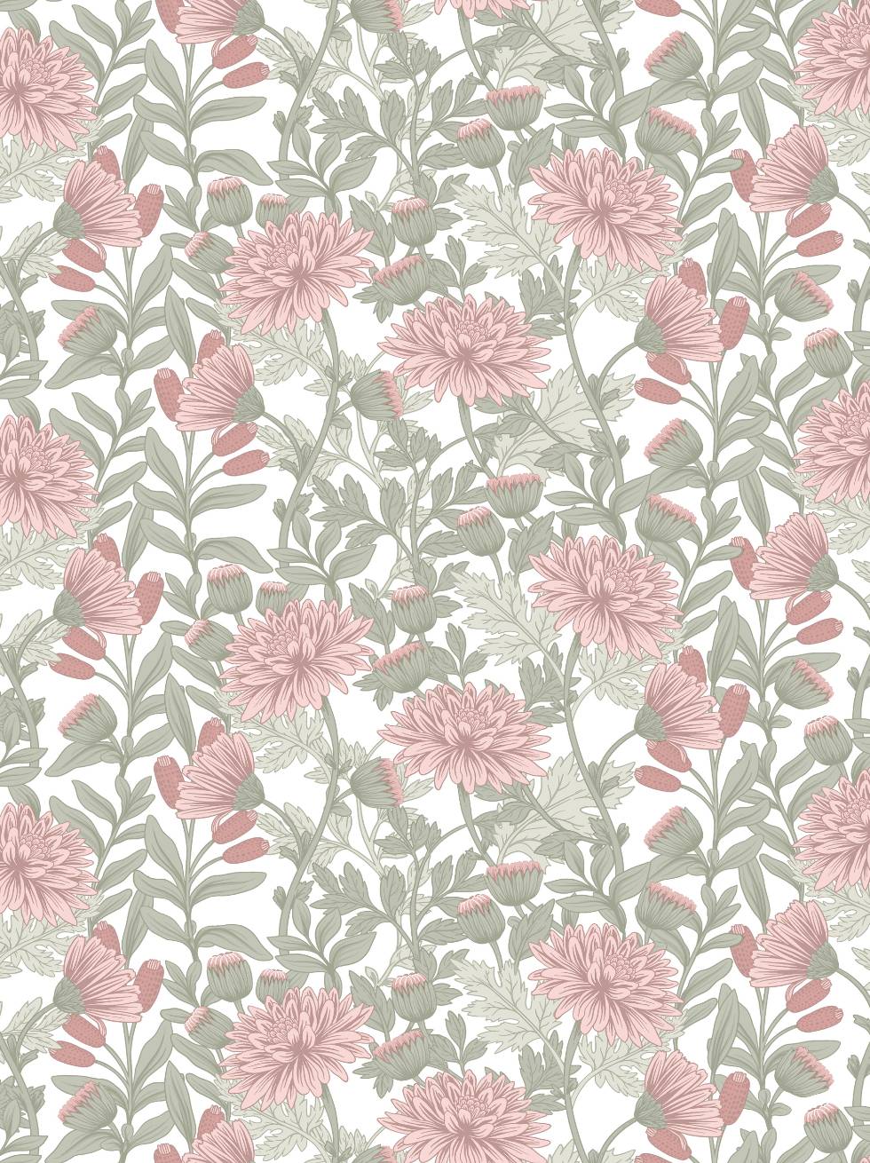 Papel Pintado Flores Campestres