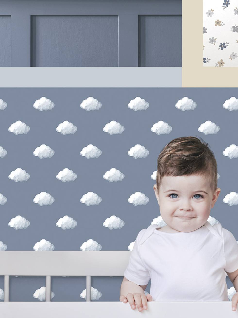 Papel Pintado Infantil Nubes