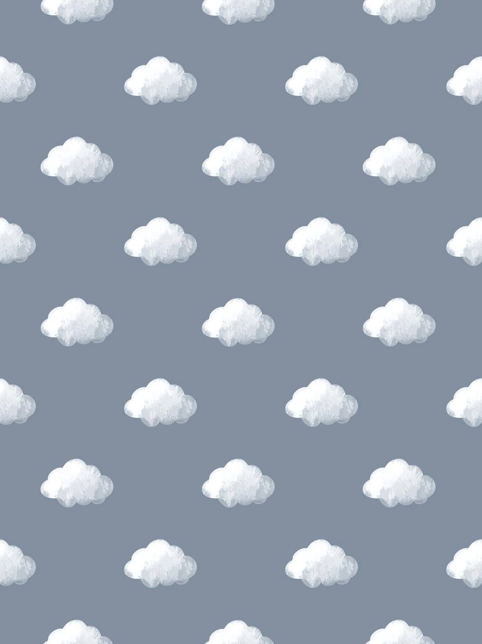 Papel Pintado Infantil Nubes