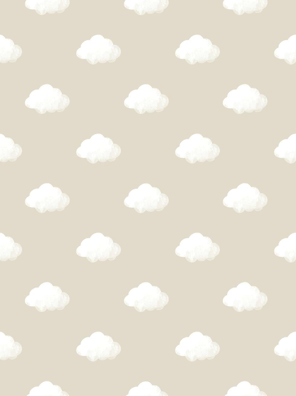 Papel Pintado Infantil Nubes