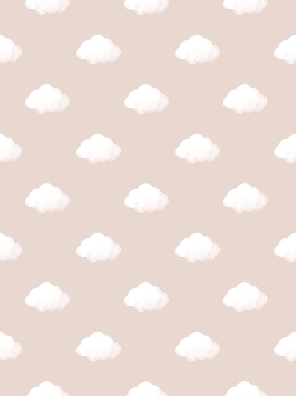 Papel Pintado Infantil Nubes