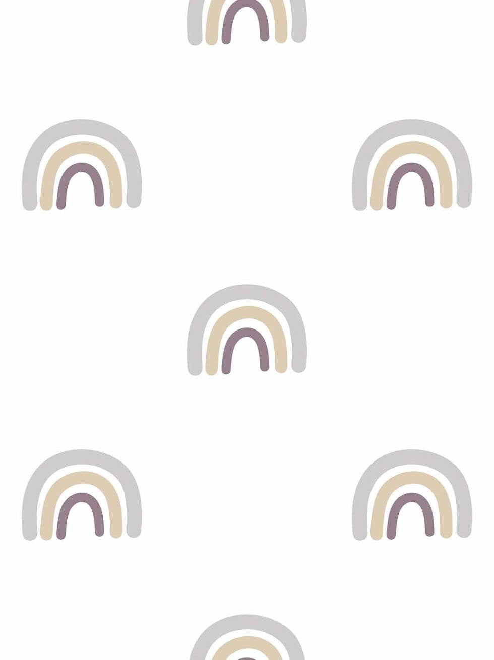Papel Pintado Infantil con Arcoiris