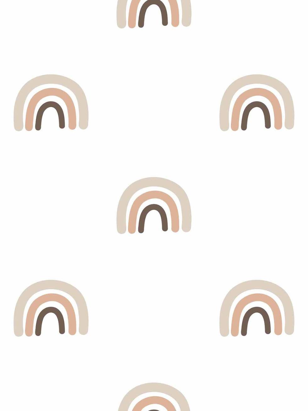 Papel Pintado Infantil con Arcoiris