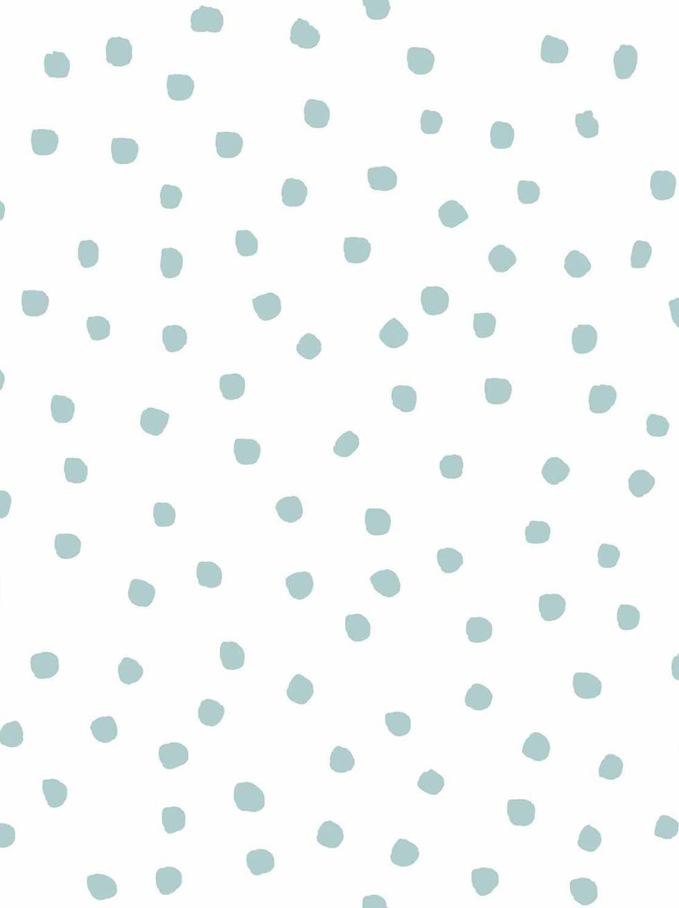 Papel Pintado Infantil con Lunares