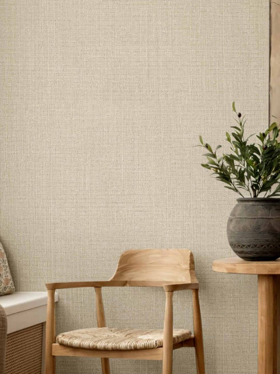 Papel Pintado Liso Efecto Lino