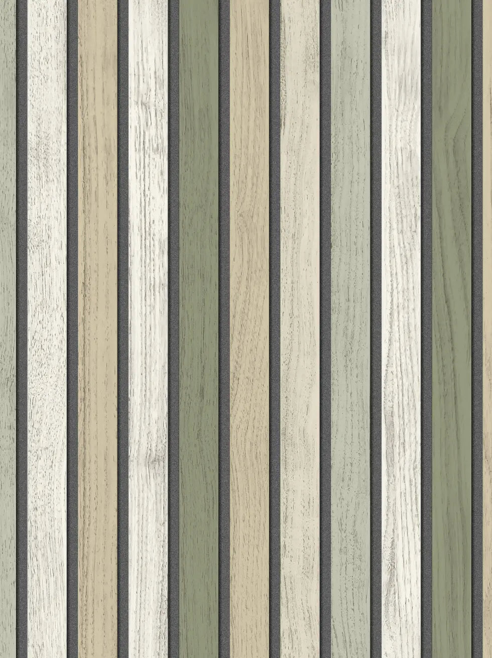 Papel Pintado Listones Madera