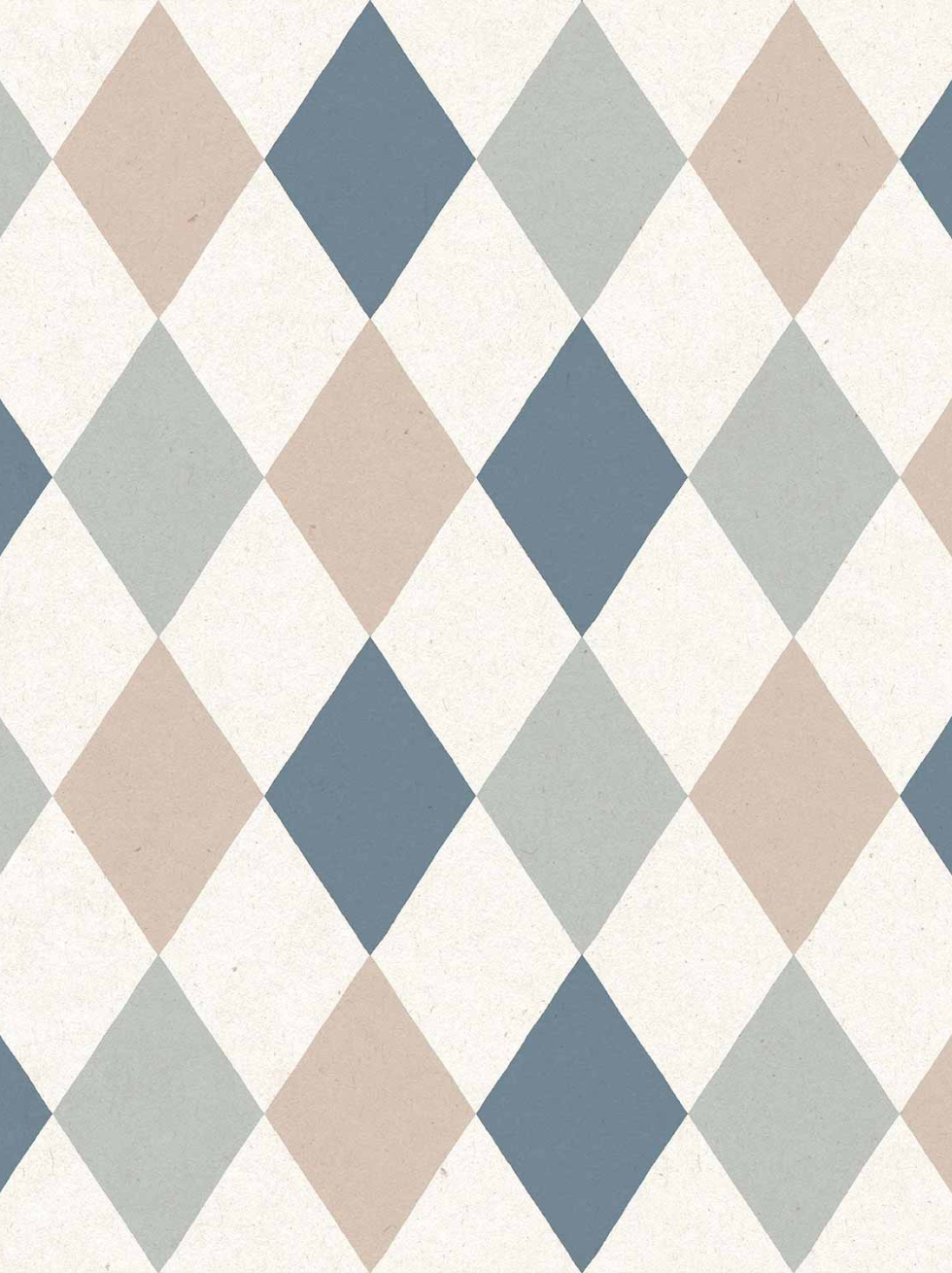 Papel Pintado Infantil Geométrico con Rombos