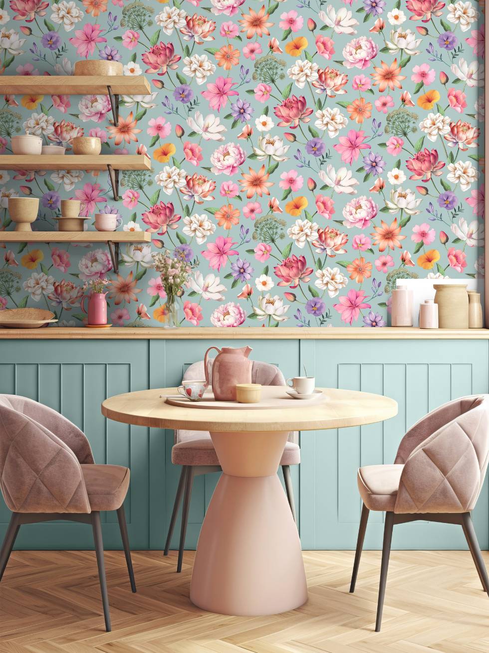 Papel Pintado Floral Fantasia