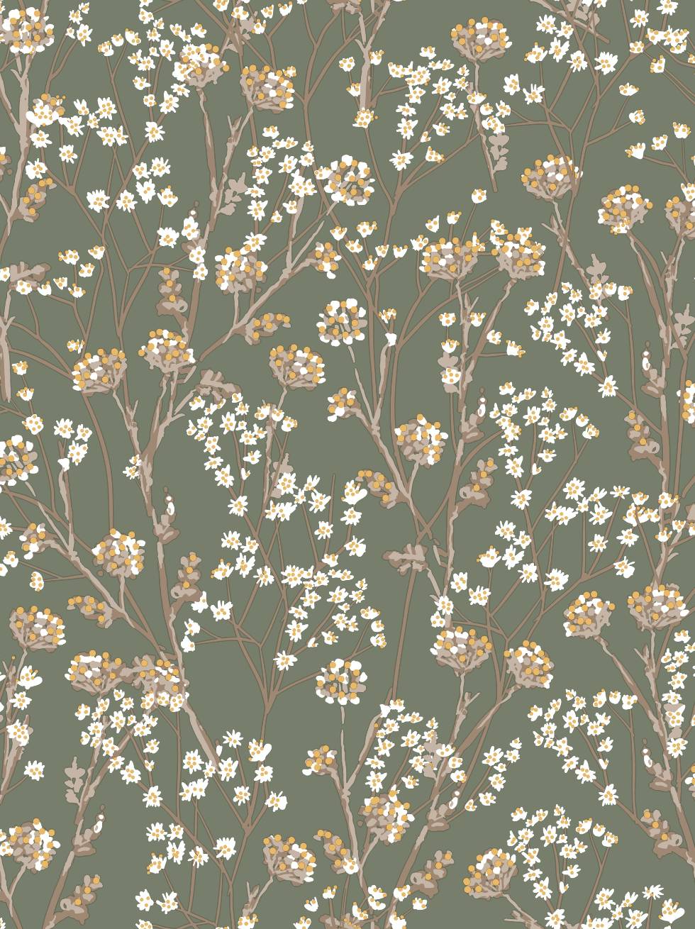 Papel Pintado Flores Silvestres