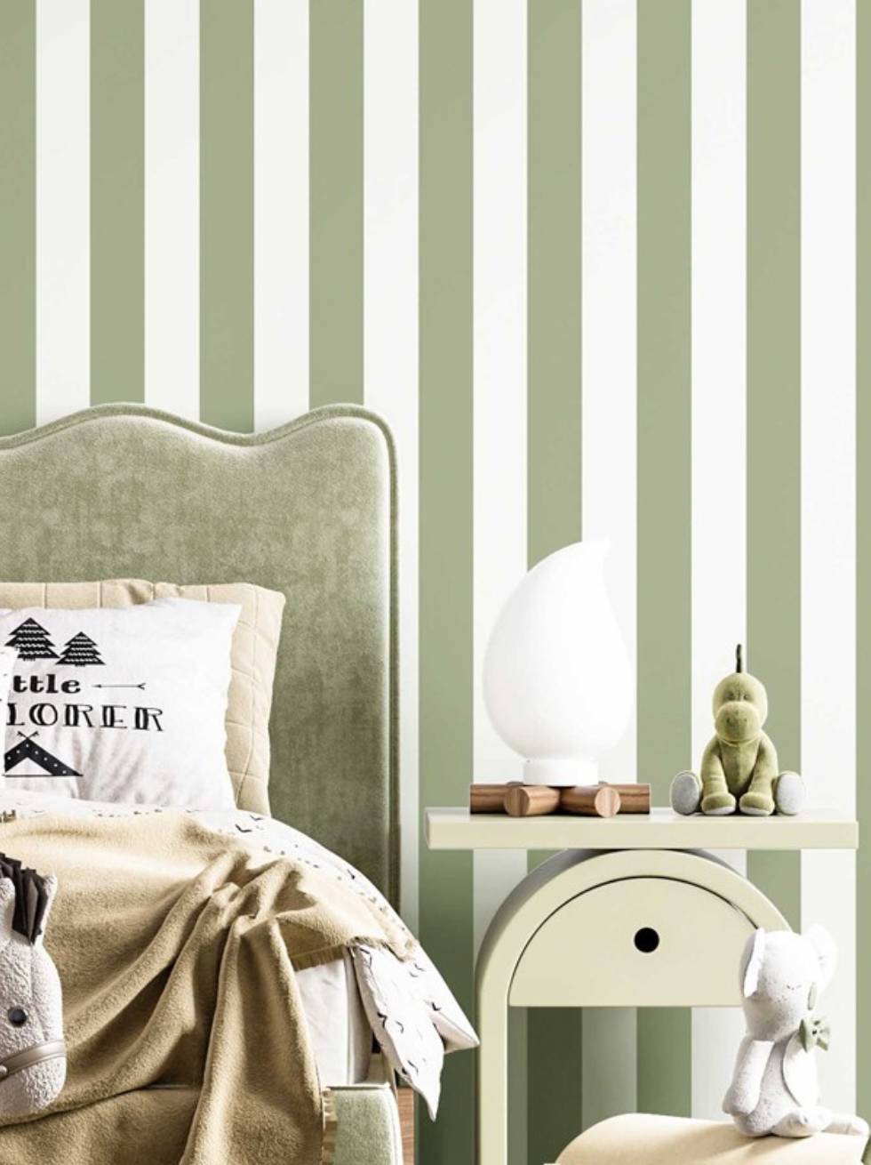 Papel Pintado Infantil con Rayas