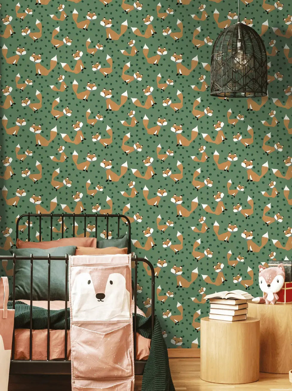 Papel Pintado Infantil con Zorros