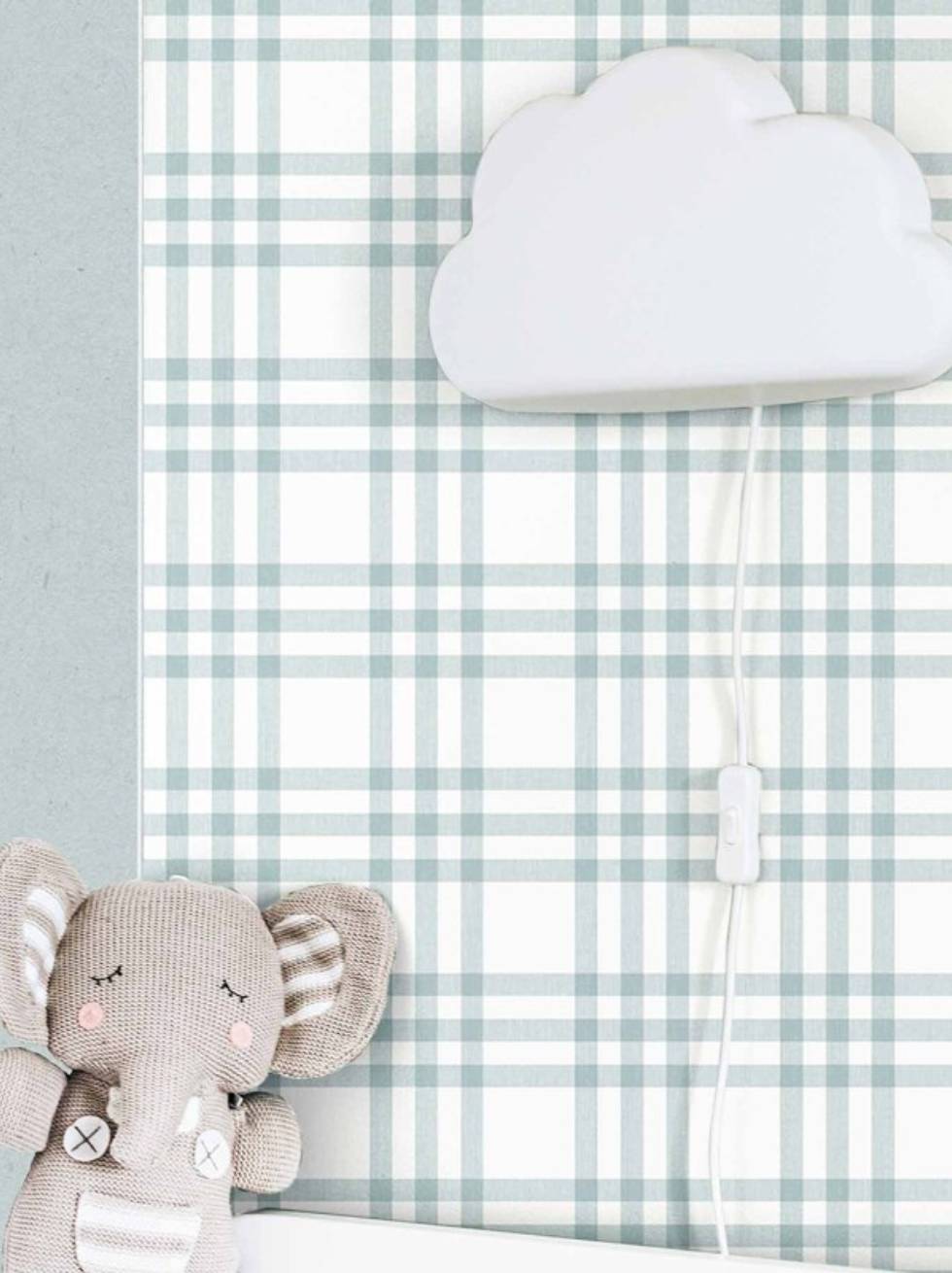 Papel Pintado Infantil Cuadros Escoceses