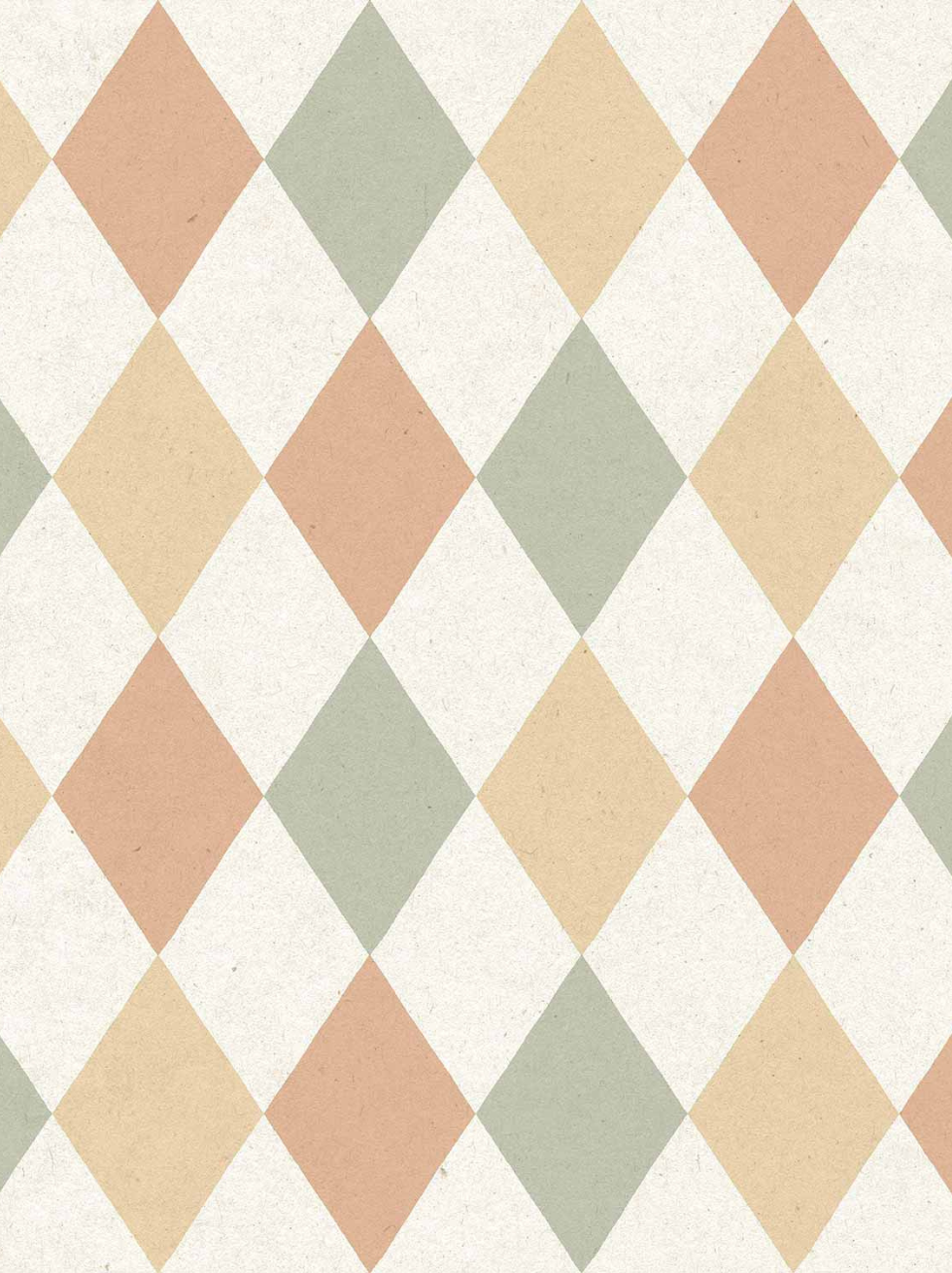 Papel Pintado Infantil Geométrico con Rombos